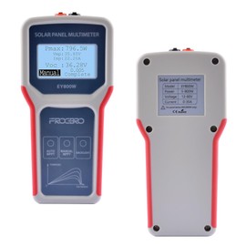 owootecc Solar Panel Tester Photovoltaic Panel Multimeter Improved Style EY800W with Ultra Clear LCD Display, Smart MPPT Tool for Troubleshooting Open-Circuit Voltage for Solar PV Tests (EY 800W)