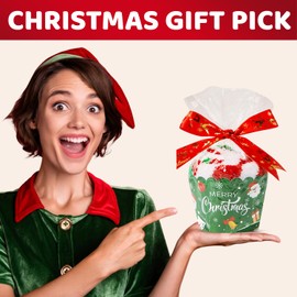 HAPPYPOP Christmas Gifts For Men Women - Christmas Candy Cane Socks, Candy Cane Stocking Stuffers for Teens, Secret Santa Socks Xmas