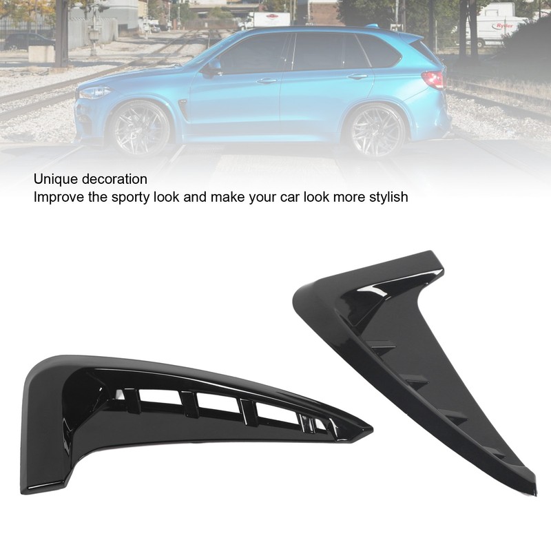 2PCS Car Front Side Air Vent Cover Decorative Gills Side