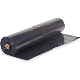 VBS - Crawl Space Vapor Barrier - 6 Mil - Black Vapor Barrier, Thick Plastic Sheeting, Heavy Duty Polyethylene Film, Drop Cloth Covering for Crawlspace, Basement (20' x 100')