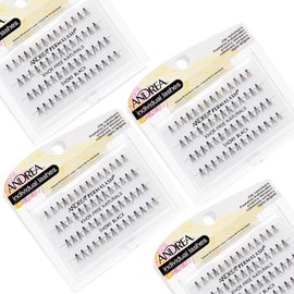 Andrea Knot-Free Naturals Individual False Lashes Short - Black, 4 pack