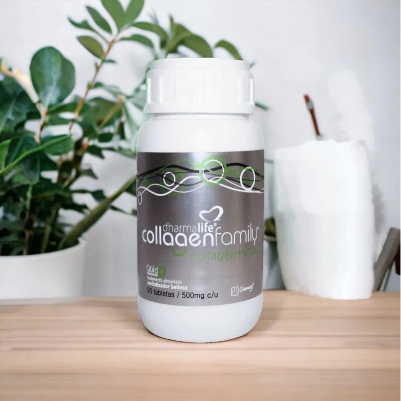 Colgeno Hidrolizado Vitamina C Dharmalife 90 Tabletas Sin Sabor