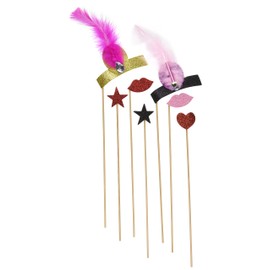 1920 Inspired Great Gatsby Photo Booth Party Props Mustache on a Stick Wedding Photo Booth Props Birthdays