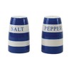 Blue Band Salt & Pepper Shakers
