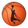 Unbranded 30 basketball stickers labels envelope seals 1.5" birthday party favors
