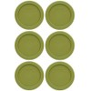 Pyrex 7202-PC 1-Cup Olive Green Food Storage Replacement Lid (6-Pack)
