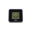 Hama Borneo Indoor Digital Thermometer Hygrometer Temperature Humidity Time Alarm