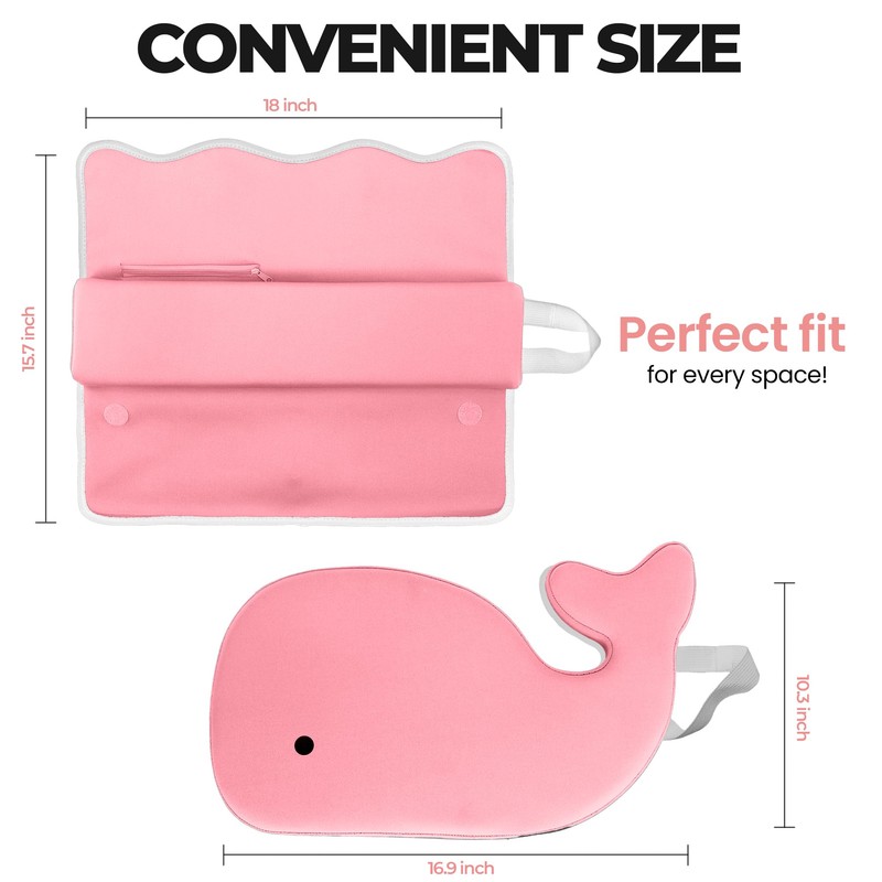 Whale Baby Bath Kneeler and Elbow Rest Set, Bath Support