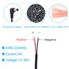 EAHOSUCC Single Short 0.3M/1FT 22AWG 5.5mm x 2.1mm 90 Degree