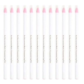 Tailor Mark Pencil Fabric Invisible Erasable Chalk Free Sewing Marker Tracing Pencil Marking Tools for Cloth Leather, Pack of 12