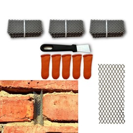 150pcs 304 Stainless Steel weep Hole Covers for Brick Walls,Hole Covering for Walls,2.75" Covers Can Be Cut or Stacked to Fill Different Size,Brick weep Hole Screens (150)