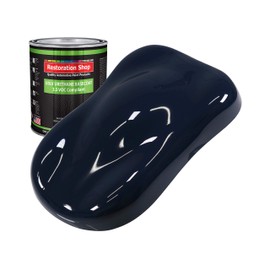 Restoration Shop - Midnight Blue Low VOC Urethane Basecoat Auto Paint - Quart Paint Color Only - Professional High Gloss Automotive, Car, Truck Refinish Coating