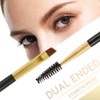 Docolor Eyebrow Brush Duo, Professional Angled Eye Brow Brush and