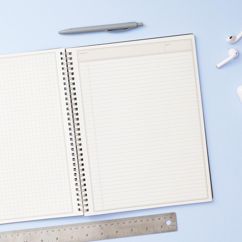 Blue Sky Notes Professional Notebook, Flexible Cover, Twin-Wire Binding, 8.5"