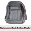 SecosAutoparts Driver & Passenger Side Bottom Microfiber Leather Seat Cover