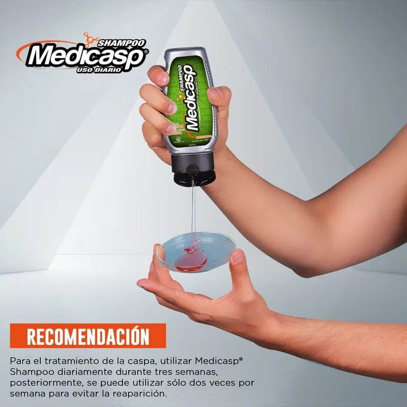 Pack x2 Shampoo Anti-Caspa 260ml Medicasp