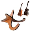 AIMALL Universal Folding Guitar Stand, Wood-Finished Floor Rack, Compatible with