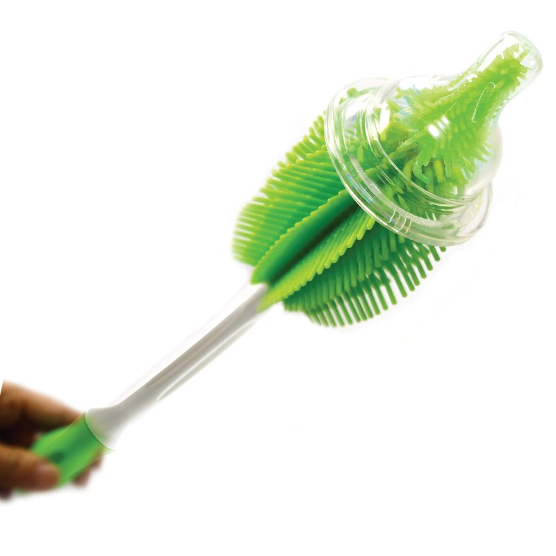 Norpro Silicone Bottle Brush, One-Size, Green