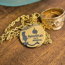 Seussical the Musical Theater inspired Coin Necklace - Keepsake Gift for Cast Members Director Crew - Gift Packaged made in USA (20" chain)
