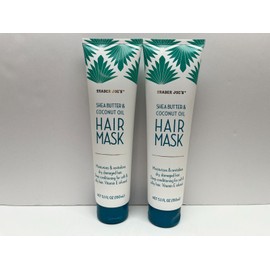 2-Pack Trader Joes Shea Butter & Coconut Oil Hair Mask 5.1 FL oz Each