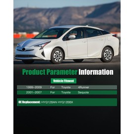 SCITOO Key Fob Keyless Entry 1999-2000 for Toyota for 4Runner 2.7L, 1999-2002 for Toyota for 4Runner 3.4L, 2001-2007 for Toyota for Sequoia 4.7L HYQ12BAN HYQ12BBX (1 PCS) 4 buttons 314Mhz