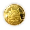 Promotech 24K Gold Plated 45mm Diameter Dogecoin MEMECOIN Coin Collectible