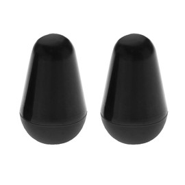 EMSea 2PCS Guitar 5 Way Pickup Switch Tip Switch Cap Switch Knob Compatible with USA FD Strat/Tele/Stratocaster Electric Guitar Parts Plastic Black