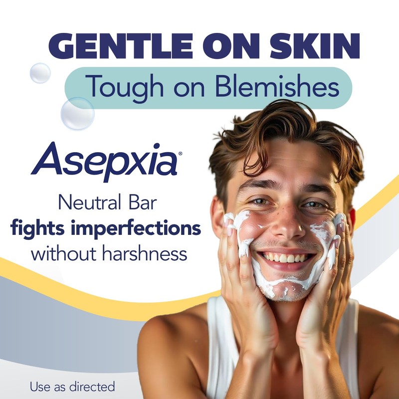 Asepxia Acne Treatment Neutral Hypoallergenic Bar Soap | 2% Salicylic
