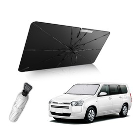 2025 Reinforced 10 Ribs, For Toyota Pro Box 160 Series, Windshield Sun Shade Umbrella, Sun Shade, 3.9 inches (10 cm) Dew, Foldable, Pro Box, Umbrella-Shaped Sun Shade, Light Shade, Heat Insulation