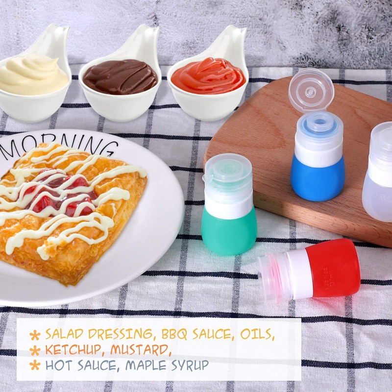 Salad Dressing to Go, Squeezy Portable Salad Dressing Bottles, Salad