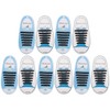 60pcs Silicone Lazy Shoelaces Elastic No Tie Shoe Laces Running