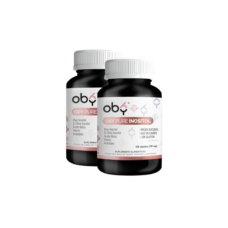 Oby Myo Inositol Chiro Acido Folico Hierro Extracto Arándano Suplemento