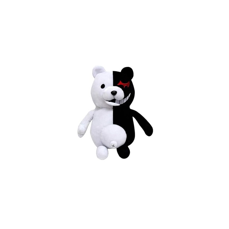 Werycos 25cm / 9.84in Black White Bear Plush Anime Stuffed