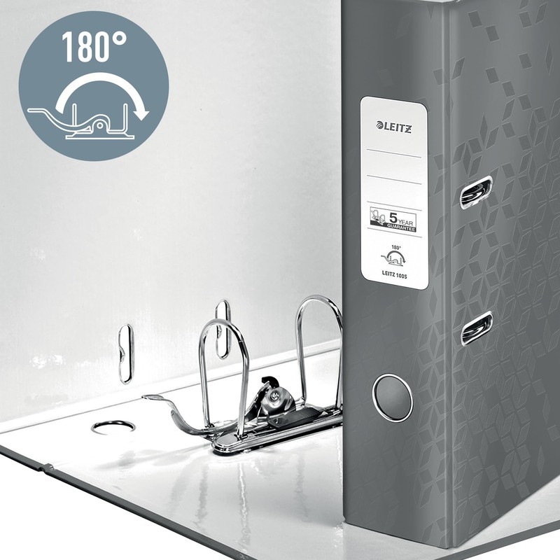 Leitz Wow Series 10054054 Quality Folder 180° A4 8 cm