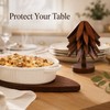 Wooden Trivets for Hot Dishes Decorative Christmas Tree Shape, Kitchen