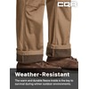 CQR Men's Winter Tactical Cargo Pants, Thermal Fleece Lined Outdoor