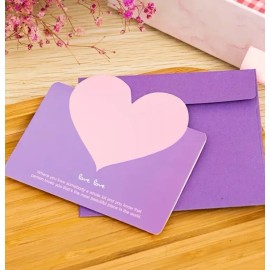 Unbranded Flower Bouquet Card Purple Mothers Day Love With Envelope 3.5"x4.13"