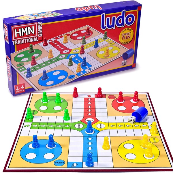 HMN Ludo Game, Traditional Ludo Board Game, Folding Ludo Game