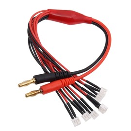 Treehobby 2PCS 6X JST-PH Connector to 4mm Banana Connector Parallel Battery Charging Cable 25cm