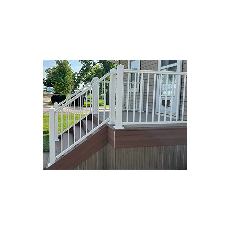 Preferred Georgian Stair Bracket Kit 2-pk White Textured