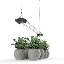 APICDOM LED Grow Light Full Spectrum Light Linkable 5000K Daylight + 660nm Red Indoor Plant Lighting Fixture (2 FT)