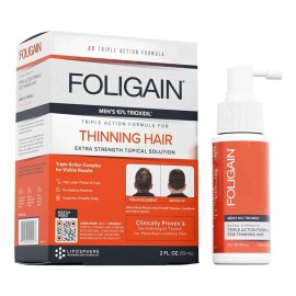 FOLIGAIN Triple Action Complete Formula For Thinning Hair For Men 10% Trioxidil - FOLIGAIN Fórmula completa de triple acción para el debilitamiento del cabello en hombres 10 % Trioxidil - 2 oz 59 ml