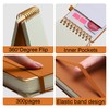 Simind Top Spiral Notebook 5x7 Leather Steno Pad 300 Pages