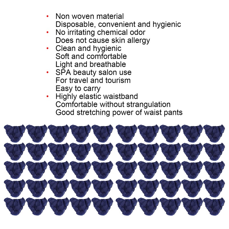 50pcs Disposable Underwear Multipurpose Disposable Handy Briefs for Travel Hospital