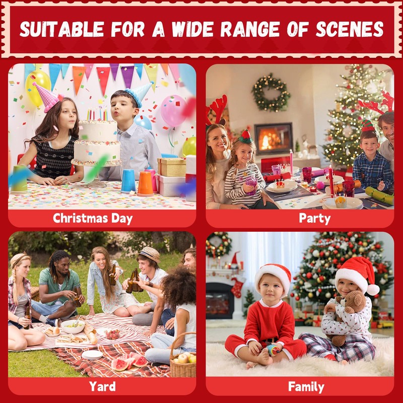 Party Tableware Decorations Set For 16 Guest,Christmas Paper Plates Napkins