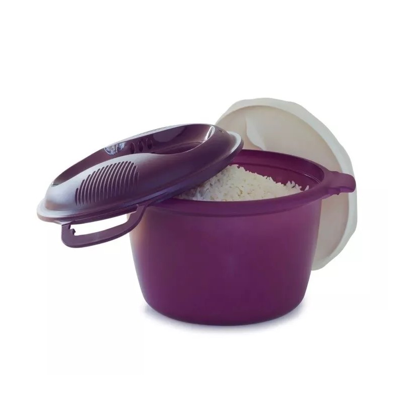 Tupperware Microwave Rice Cooker Purple Large 3L or 12 cup