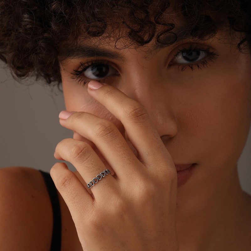 LeCalla 925 Sterling Silver Multi-Heart Ring for Women | Lightweight