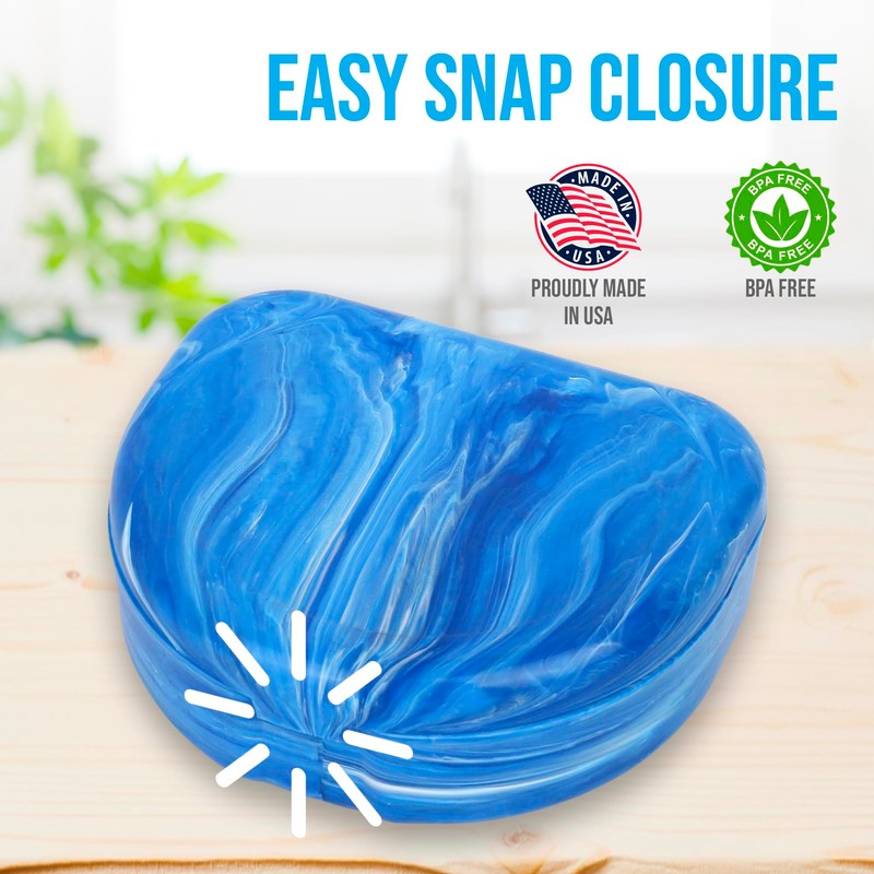 Blasting Health Marble Retainer Cases with Labels - Pack of