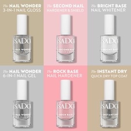 IsaDora Nail Hardener Extra Strong - Nail Care Brittle Nails - Intensive Nail Care and Groove Filler for Fingernails in One Product - Can Also Be Used as a Base Coat - 07 Rock Base