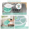 Pawtong Snack Rotator Container Reusable Snack Box with 5 Compartment